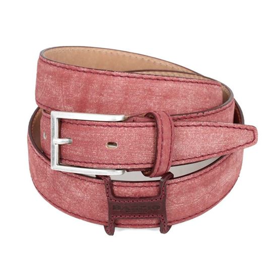 Picture of Bordeaux Vintage Shaped Calf Leather Belt