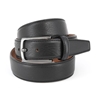 Picture of Black Hammered Calf Leather Belt - 3,5 cm. wide
