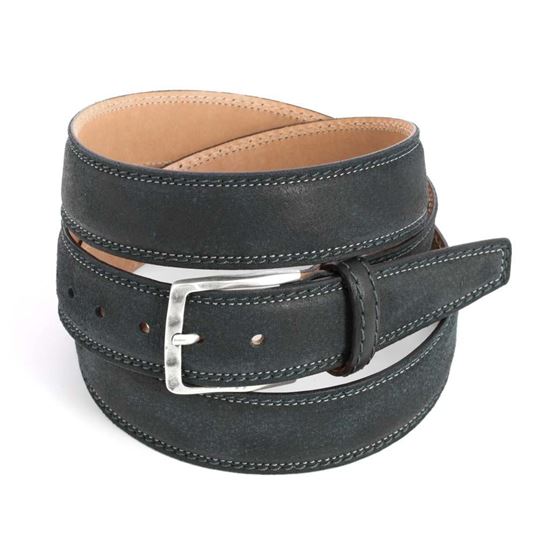 Picture of Black Calf Leather Belt - 3,5 cm. wide