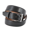 Picture of Black Smooth Calf Leather Belt - 3,5 cm. wide