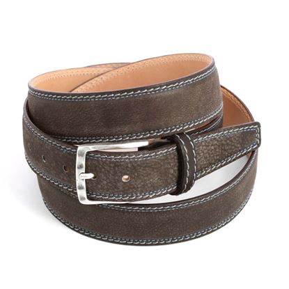 Picture of Dark Brown Calf Leather Belt - 3,5 cm. wide
