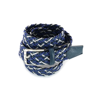 Picture of Blue & Grey Braided Belt - 3,5 cm. wide