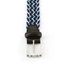 Picture of Dark Brown & Blue Braided Belt - 3,5 cm. wide