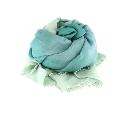 Picture of Green Degradè Colors Lightweight Scarf