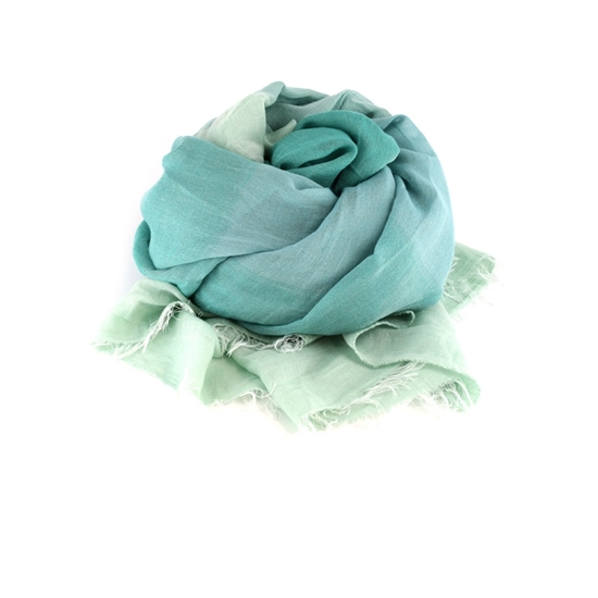Picture of Green Degradè Colors Lightweight Scarf