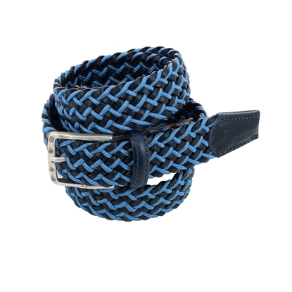 Picture of Blue & Bluette Braided Belt - 3,5 cm. wide
