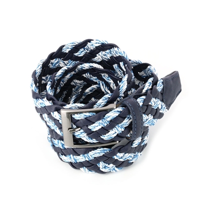 Picture of Blue & Light Blue Braided Belt - 3,5 cm. wide
