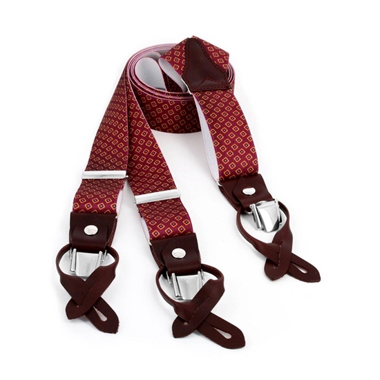 Picture of Geometric Fancy Convertible Ends Suspenders - 3,5 cm. wide