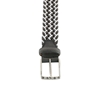 Picture of White & Grey Braided Belt - 3,5 cm. wide