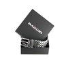 Picture of White & Grey Braided Belt - 3,5 cm. wide