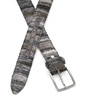 Picture of Shade of Grey Patterned Wool Fabric Belt - 3,5 cm. wide