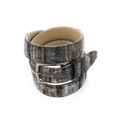 Picture of Shade of Grey Wool Fabric Belt - 3,5 cm. wide