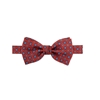 Picture of Red Little Flowers Patterned Silk Bow Tie