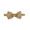 Picture of Yellow Patterned Silk Bow Tie