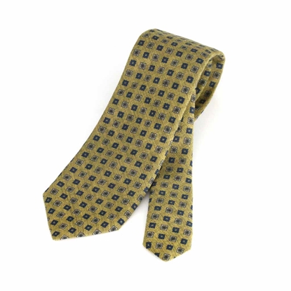Picture of Geometric Pattern Wool Tie - 8 cm. wide 