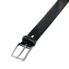 Picture of Black Snake Print Calf Leather Belt - 3,5 cm. wide