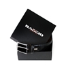 Picture of Black Snake Print Calf Leather Belt - 3,5 cm. wide