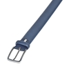 Picture of Blue Alveolar Printed Calf Leather Belt - 3,5 cm. wide
