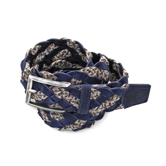 Picture of Blue Braided Belt - 3,5 cm. wide
