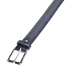 Picture of Blue Fretworked Tip Brushed Calf Leather Belt - 3,5 cm. wide