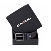 Picture of Grey Perforeted Alcantara Belt - 3,5 cm. wide