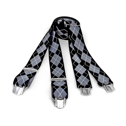 Picture of Lozange Pattern Clip Suspenders - 3,5 cm. wide