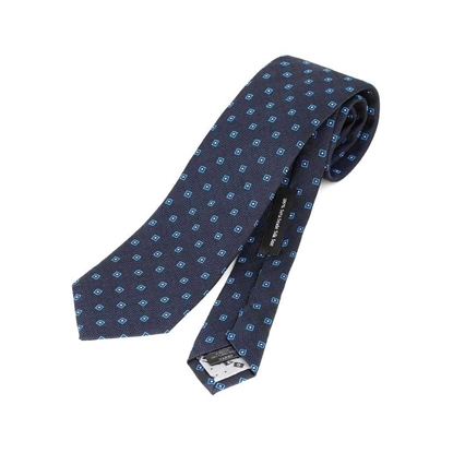 Picture of Micro Patterned Jacquard Silk Tie - 7 cm. wide 