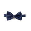 Picture of Light Blue Salt and Pepper Silk Bow Tie