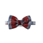 Picture of Red Checked Patterned Silk Bow Tie