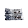 Picture of Blue & Burgundy Flowers Lightweight Scarf