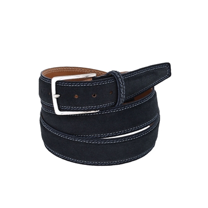 Picture of Blue Nubuk Leather Belt - 3 cm. wide