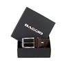 Picture of Dark Brown Flat Calf Leather Belt - 3,5 cm. wide