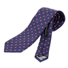 Picture of Blue & Red Micro Pattern Jacquard Silk Tie - 7 cm. wide 