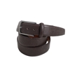 Picture of Dark Brown printed Calf Leather Belt - 3,5 cm. wide