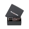 Picture of Dark Brown printed Calf Leather Belt - 3,5 cm. wide