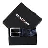 Picture of Light Blue & Dark Blue Elastic Braided Belt - 3,5 cm. wide