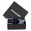 Picture of Light Blue, Grey & Dark Blue Elastic Braided  Belt - 3,5 cm. wide